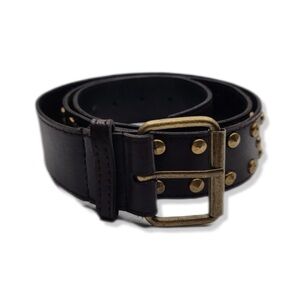 Vintage Faux Leather Gold Studded Boho Western Belt XL